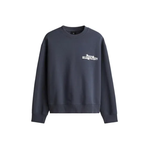 H&M Steel Blue Мужские Свитшоты