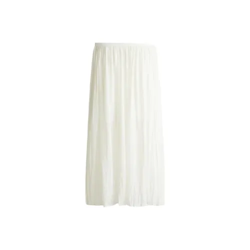 H&M Белый Женские Повседневные Длинные Юбки