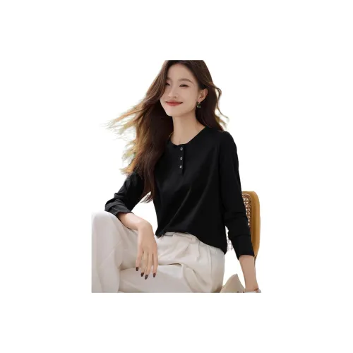 MOHANYIMEI Черные Женские T-рубашки