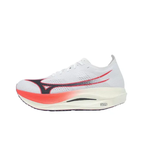 Mizuno WAVE REBELLION Дышащие Низкие Беговые Кроссовки Женские Белые