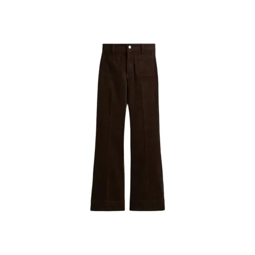 H&M Темно-коричневые женские повседневные штаны