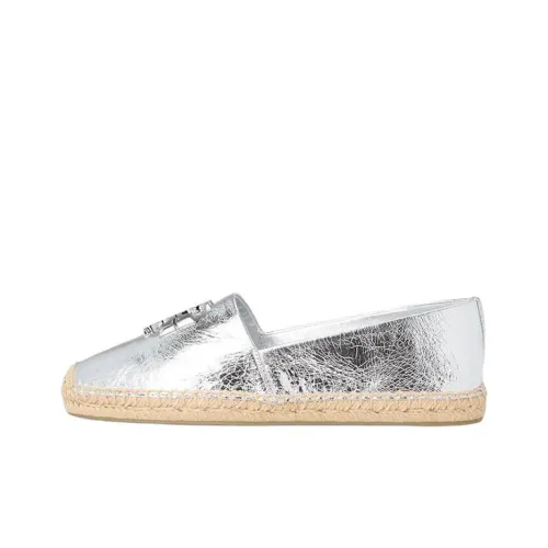 TORY BURCH ELEANOR Espadrilles Женские Серебряные