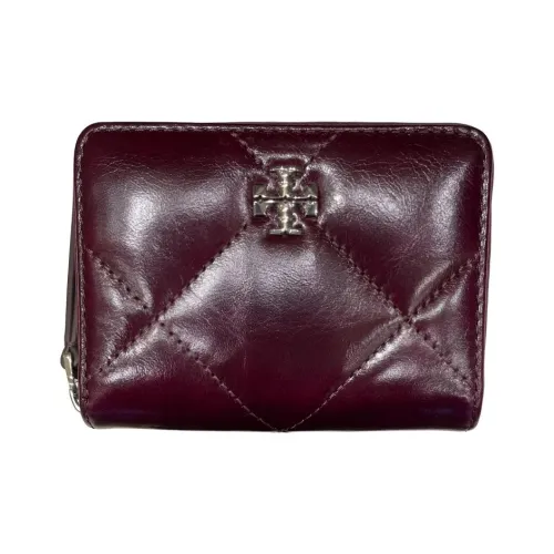 TORY BURCH Kira (Красный) Кожа Кошелек Маленький Женский Deep Рубиновый Красный