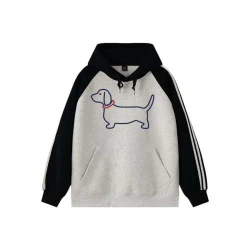 SINKACME Черный и Светло-Серый [Высококачественная серия] Мужские Свитшоты