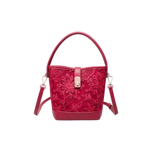 PAYOT Сумка через плечо из синтетической кожи, сумка обычного размера, женская, рубиново-красный