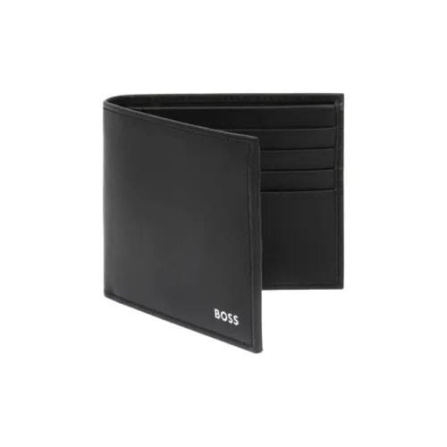 Hugo Boss Кошелек из коровьей кожи мужской черный