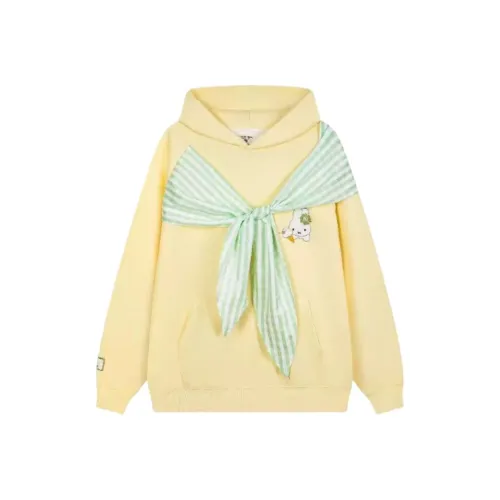 Mu Xiao Xin Желтый Женские Свитшоты