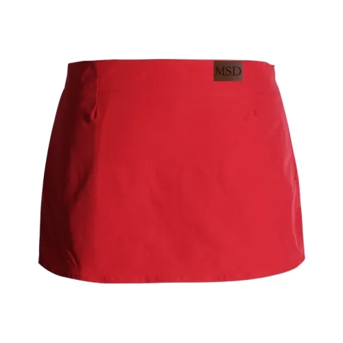 Розовый Повседневный Короткий Юбка Женская Красная Mambo