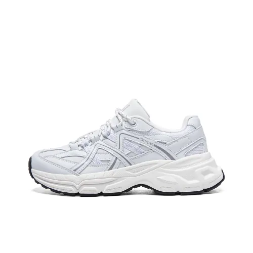 KAPPA Venice Спина на Спине Низкий Топ Толстая Подошва Кроссовки Унисекс Белый Серый