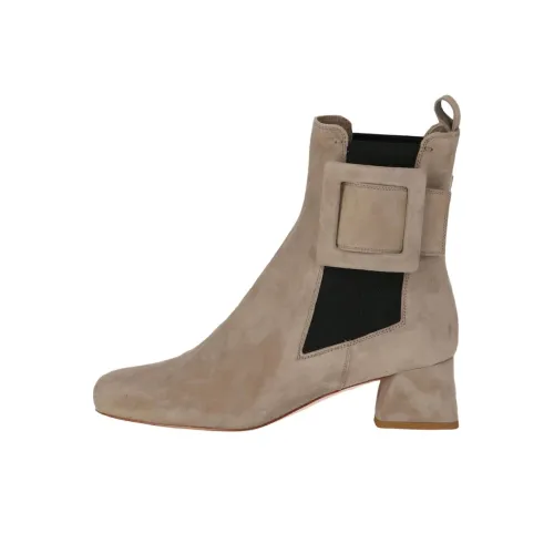 Roger Vivier Ankle Chelsea Boots Женские Бежевые
