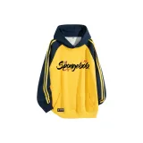 Жёлтые и тёмно-синие рукава