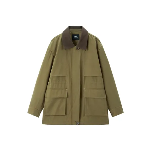 PEACEBIRD Зеленый Женский Куртки