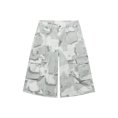 BEAR UNION Карго Шорты Унисекс Белый