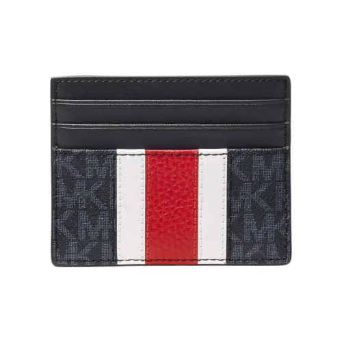 MICHAEL KORS Hudson Картхолдер Монетница Мужской кошелек Темно-синий и Красный