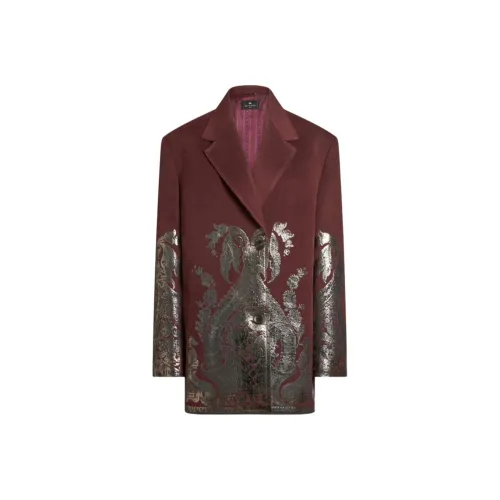 ETRO Red Women's Coat ETRO Красный Женский Пальто