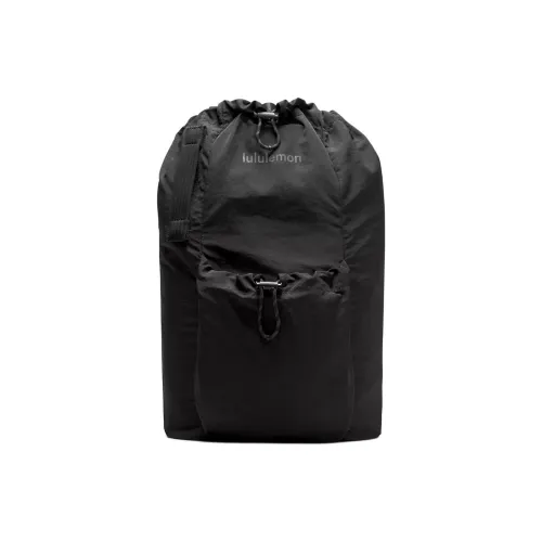 Lululemon Nylon Backpack Standard Unisex Black Лулulemon Нейлоновый рюкзак стандартный унисекс черный