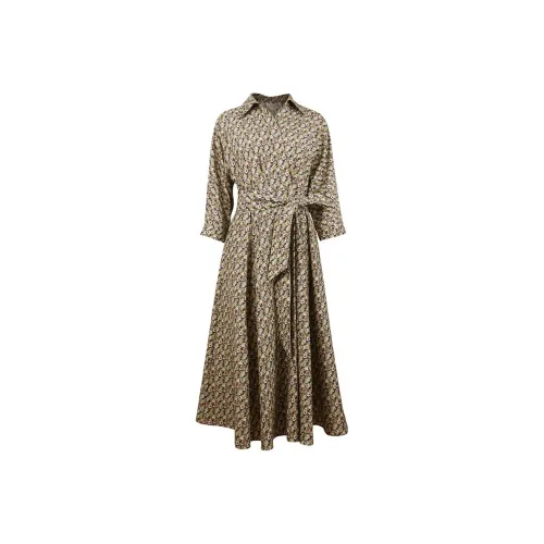 Anmani Длинное платье с длинными рукавами женское