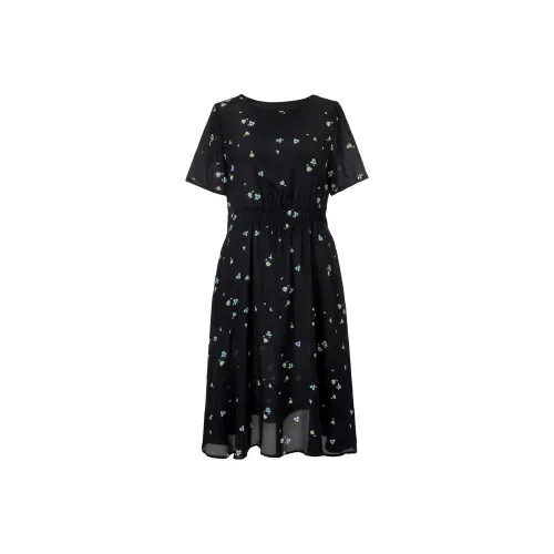 MSSHE Короткий рукав Платье Женское