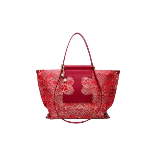 PAYOT Синтетическая кожа Тоут Сумка на одно плечо Женская Праздничный красный