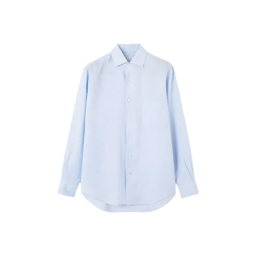 Loro Piana Рубашка Мужская MORNING Церулеан