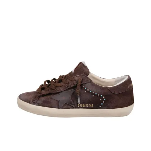 Golden Goose Супер Звезда Low Топ Скейтборд Кроссовки Мужские Темно-Коричневые