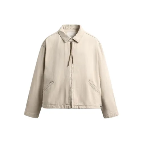 ZARA Песочный Мужской Джинсовые Куртки