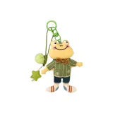 Желтая подвеска в виде лягушки, кукла