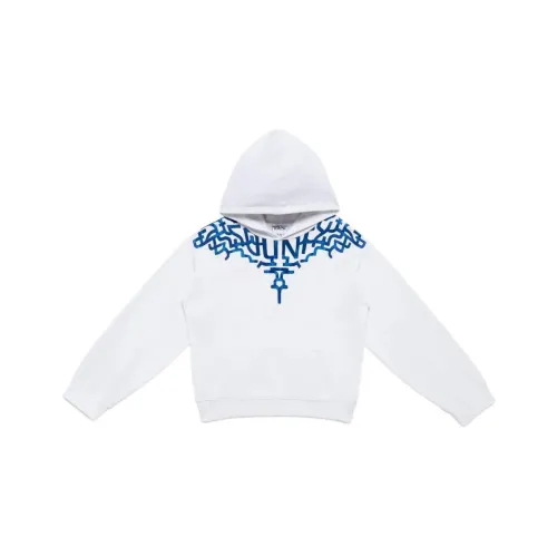 Marcelo Burlon COUNTY OF MILAN Толстовка Детская одежда Граффити Крылья OVERSIZE Толстовка Белый Детский