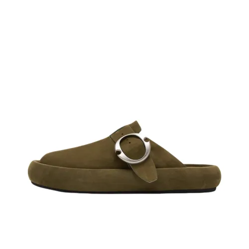 Alexander McQueen Arc Домашние тапочки 4CM Мужские Хаки