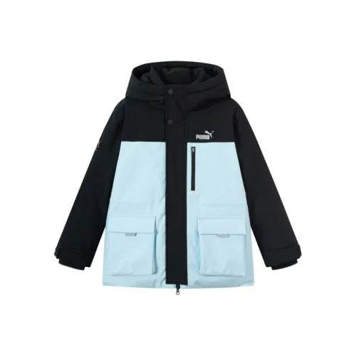 PUMA Черный Синий Тон 00398 Kids Пуховики