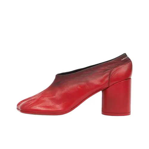 MM6 MAISON MARGIELA Грубый каблук Высокие каблуки Женские Красный