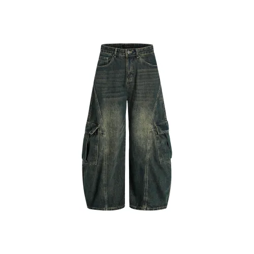 MR BENSE Ностальгический синий унисекс джинсы