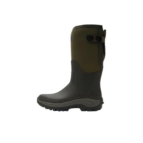 BARBOUR Tynedale высокие сапоги до колена 4CM мужские черные