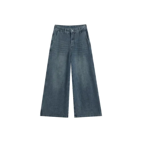 SHANGJING Джинсовый синий Женские джинсы