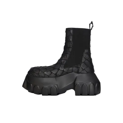 RICK OWENS совместный бренд RO Concordians Beatle Короткий Челси 9 см Женский Черный