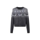Темно-серый свитер в стиле Fair Isle
