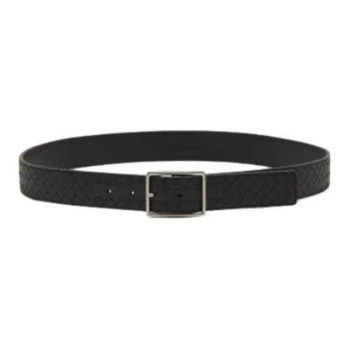 Bottega Veneta Кожаные ремни Мужской Черный 3,5 см