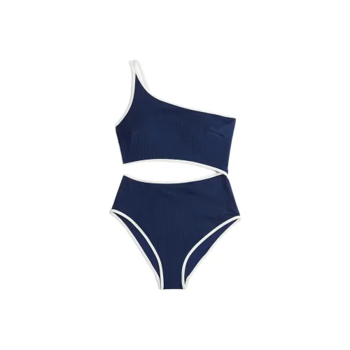 H&M Морской синий/Белый Женские купальники One Piece