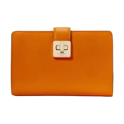 Kate Spade Утонченный GRAIN LEATHER Кошелек Средний Женский Имбирно-желтый