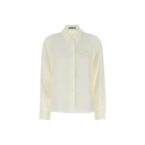 PRADA Экрю Женские Рубашки