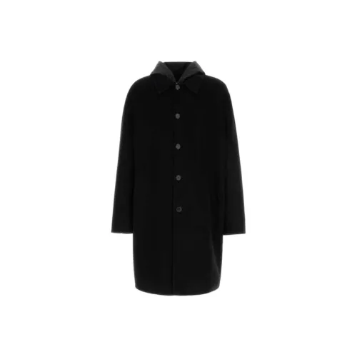 PRADA Мужское черное пальто