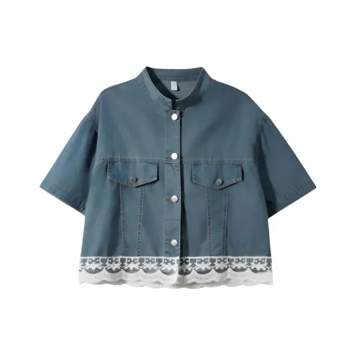 DANCANG Синий Женские T-рубашки