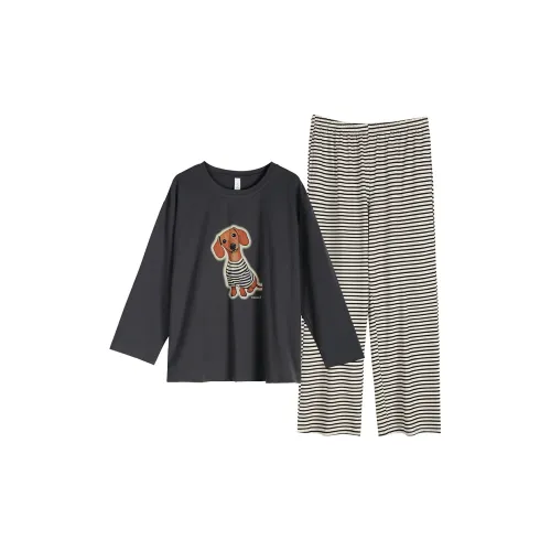 Xuan Liang 64212 Темно-серый Женские Пижамные комплекты