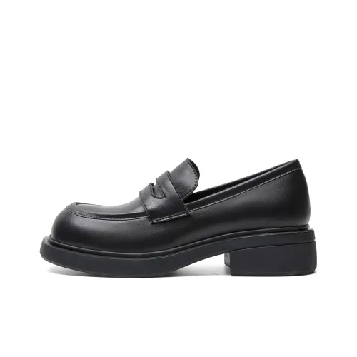 Mule Donkey Лоферы Женские Винтажный Черный