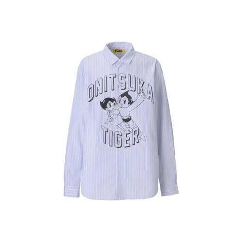 Onitsuka Tiger x Astro Boy Длинный рукав рубашка унисекс светло-синий