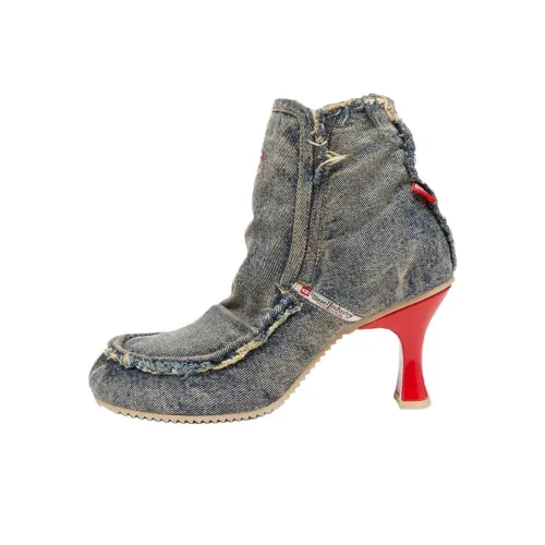 DIESEL D Woodstock Ботильоны Женские Blue