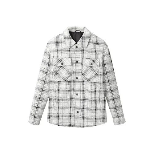 HLA Ecru Plaid G6 Мужские Куртки