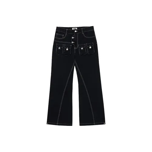 EK Черные Унисекс Повседневные Штаны