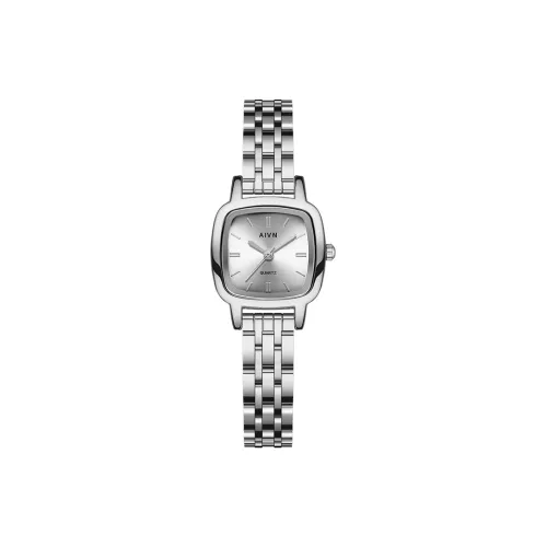 AIVN Кварцевый механизм, сплав, ремешок, женские часы, серебристый циферблат