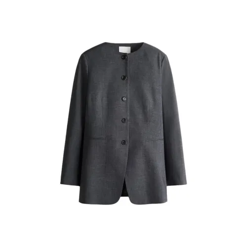 H&M Серый Смешанный Цвет Женский Куртки